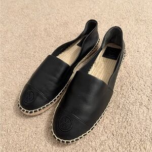 Tory Burch Black Espadrilles